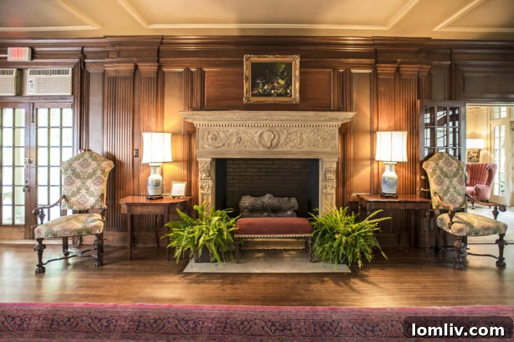 Aldredge House interior, Dallas historic home