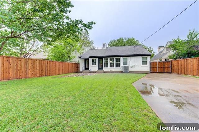 Massive Backyard with Cedar Fence Perfect for Entertaining