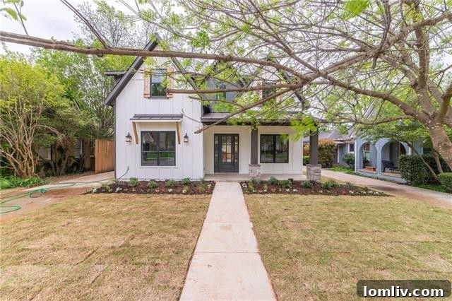 Modern Farmhouse Exterior in Lower Greenville