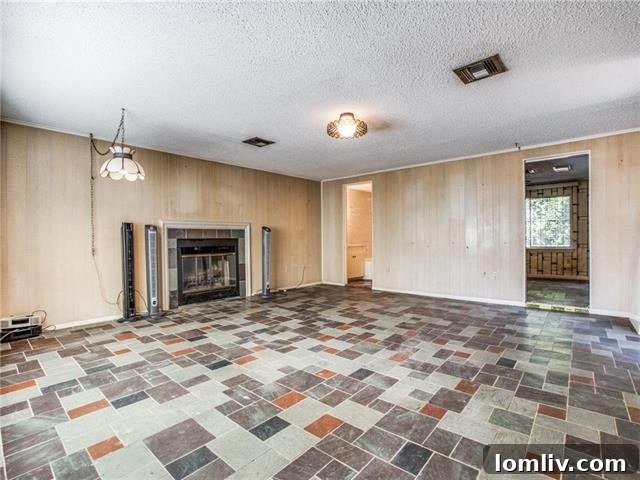 A glimpse into the spacious living area with abundant natural light