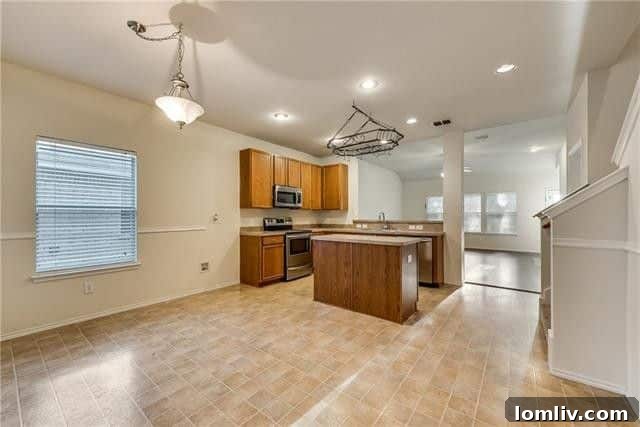 Modern kitchen with stainless steel appliances