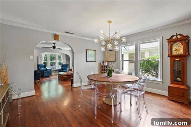 Charming interior of a Lakewood Tudor home