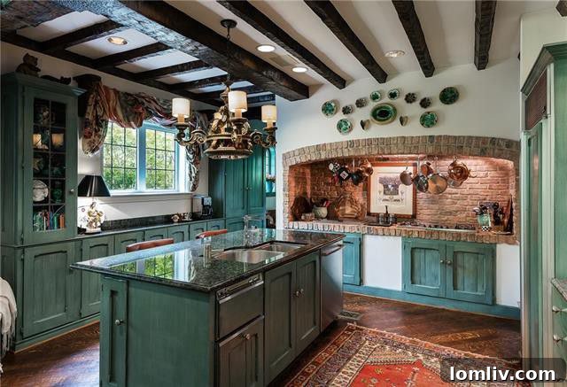 Highland Park's Tudor Treasure: A Storied Past 11 Detailed View of a Luxury Kitchen
