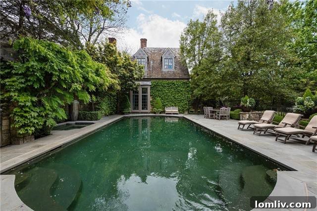 Highland Park's Tudor Treasure: A Storied Past 17 Outdoor Seating Area in a Tranquil Garden