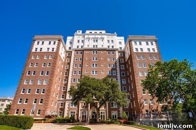 Iconic Lake Cliff Tower, one of Dallas's oldest residential high-rises
