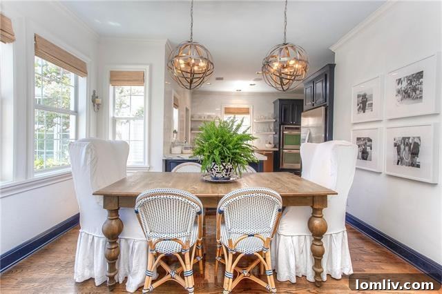 Bright breakfast area overlooking the backyard pool at 2721 Manorwood Trail