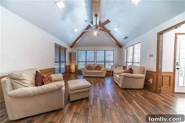 Backyard patio and pool area at 4505 Ivy Drive, perfect for entertaining and relaxation