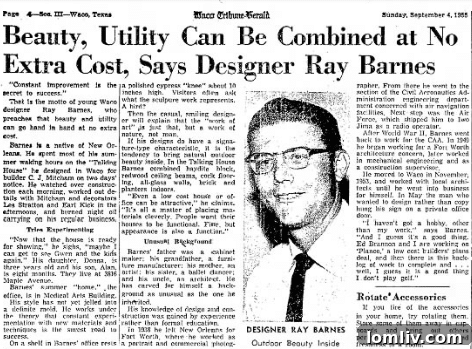 Architect Ray Barnes' early career insights and philosophy on integrating nature and functionality in design