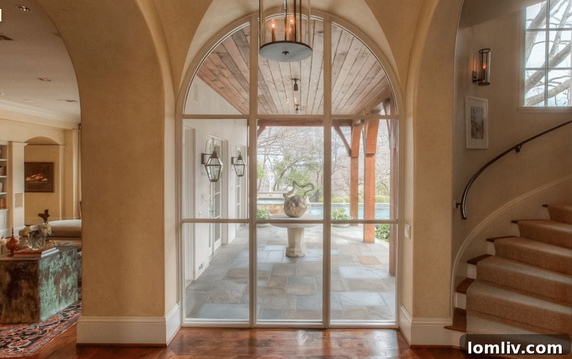 Grand Archways and French-Inspired Interior Architecture