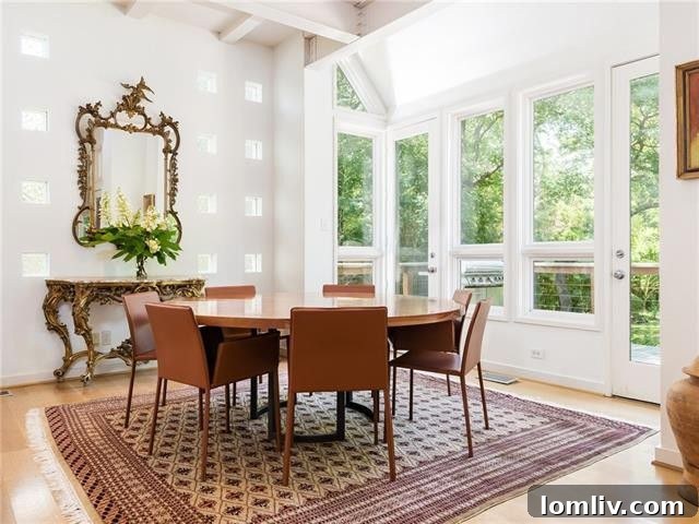 Gourmet Bulthaup kitchen with modern design in the Bluffview luxury home