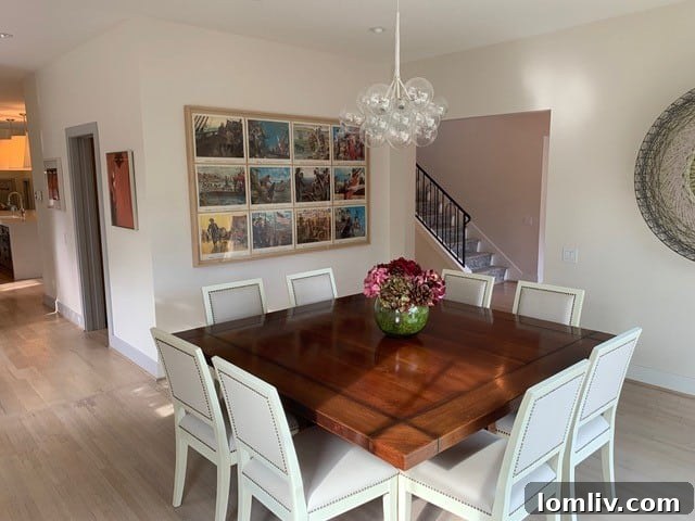 Framed '12 Moments in American History' prints displayed in the LaGere home