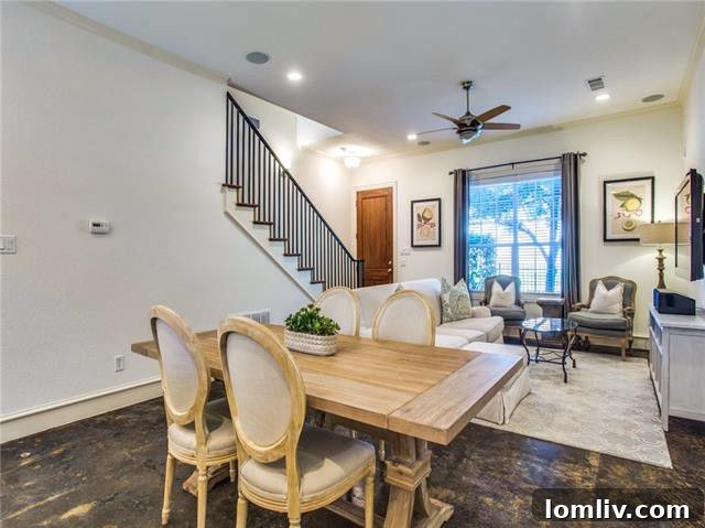 Elegant Dallas Townhome Entrance