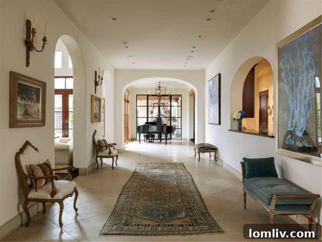 Storied Mediterranean Splendor 3 Elegant facade of the Mediterranean estate at 3601 Lexington Avenue