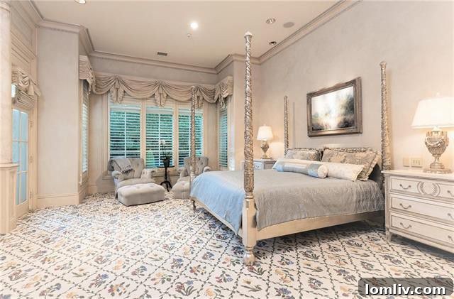 Opulent French Stone Manor Heads to No-Reserve Auction 11 Meticulously Landscaped Gardens at 6507 Lakehurst Drive