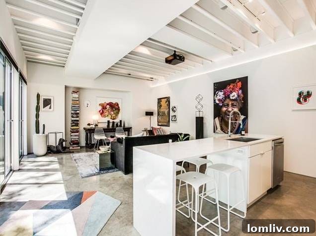 Modern Kitchen with Venetian Plaster