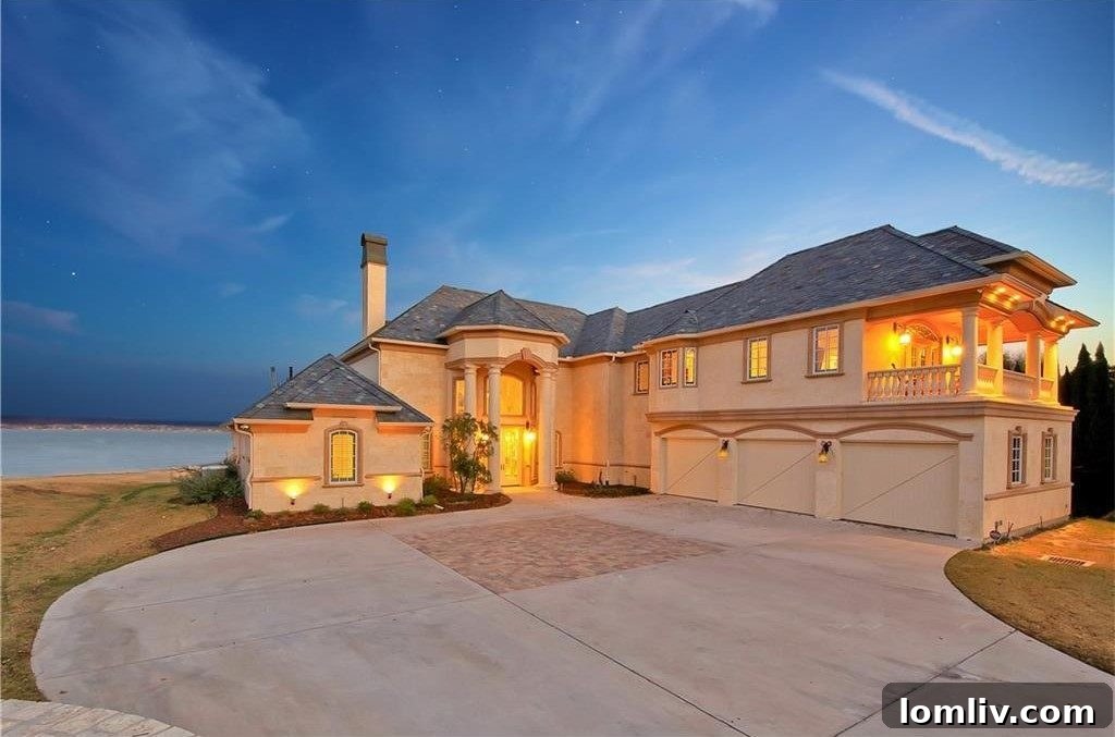 Luxury lakefront home at 1901 Park Street, Azle, Texas