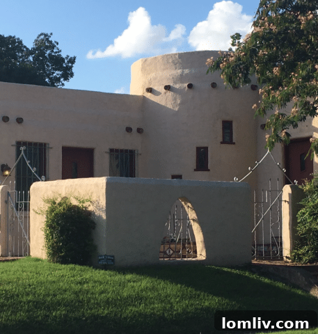 Rare Pueblo-style home in Hollywood Heights, Dallas, showcasing architectural diversity