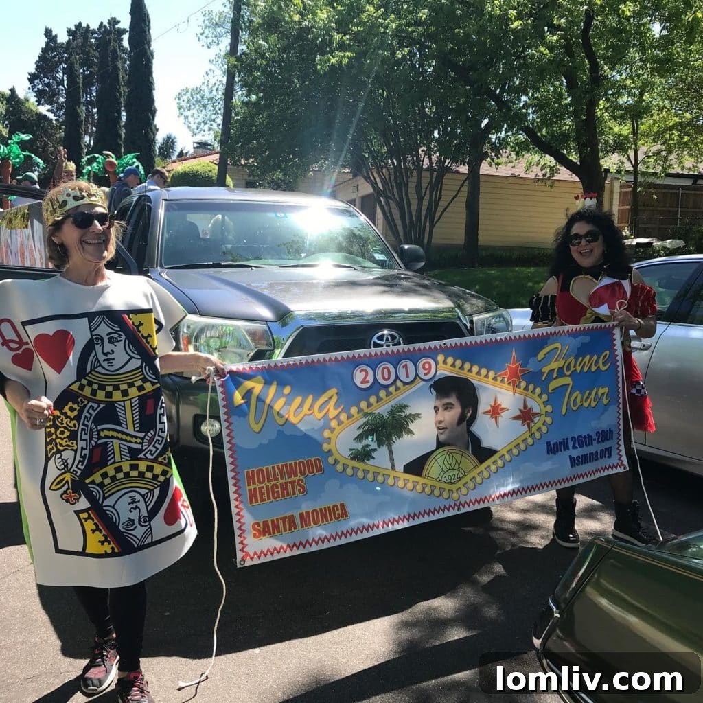 Hollywood Heights Home Tour committee participating in the festive Easter Parade