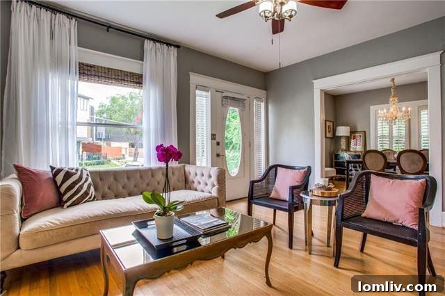 Updated kitchen with modern appliances and ample counter space at 6103 Hudson Street.