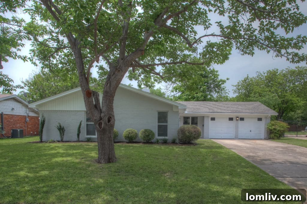 6813 Treehaven Road in Fort Worth's Ridglea Hills West neighborhood, showcasing a revitalized exterior.