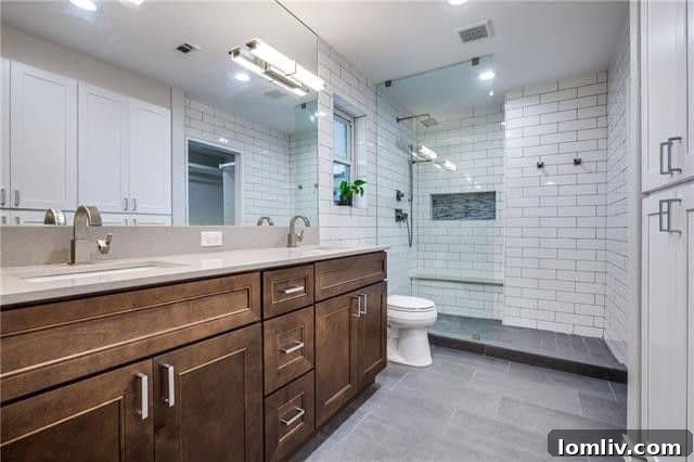 Master Bathroom with Double Sinks