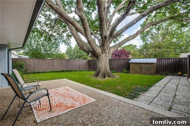Private Back Patio for Entertaining