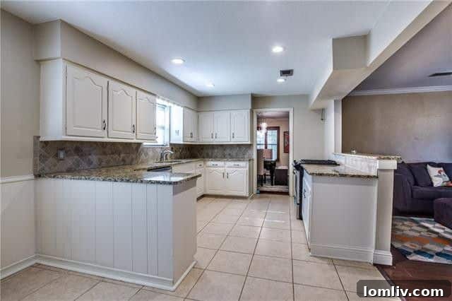 Modern Kitchen with Granite Counters