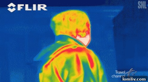 Humorous illustration depicting a person hiding, with a speech bubble indicating a loud flatulence sound effect