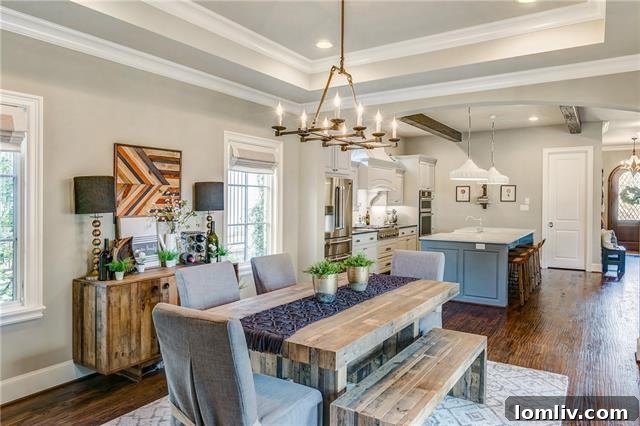Modern, well-appointed kitchen with an oversized island, offering ample space for cooking and entertaining
