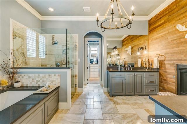 Spacious and serene master bedroom suite located on the ground floor of this Riverhill home, offering a peaceful retreat