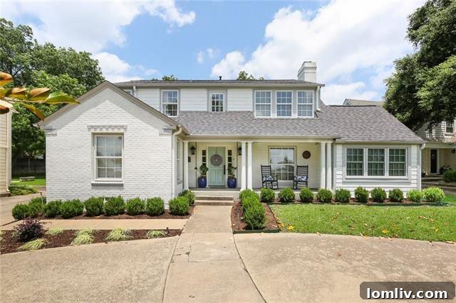 Stately Colonial Revival home in Lakewood, Dallas, offering picturesque views of Lakewood Country Club