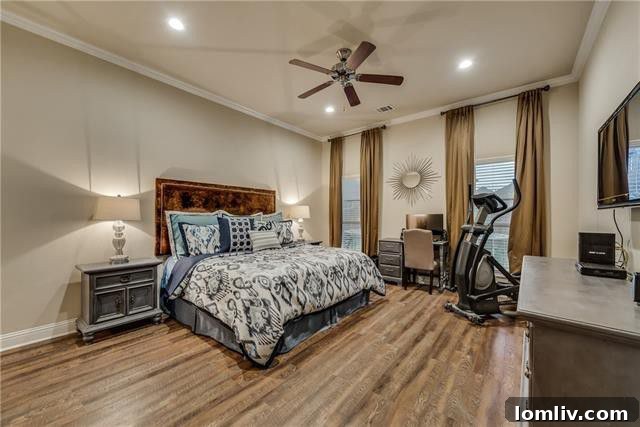 Luxurious master bathroom with garden tub and separate shower
