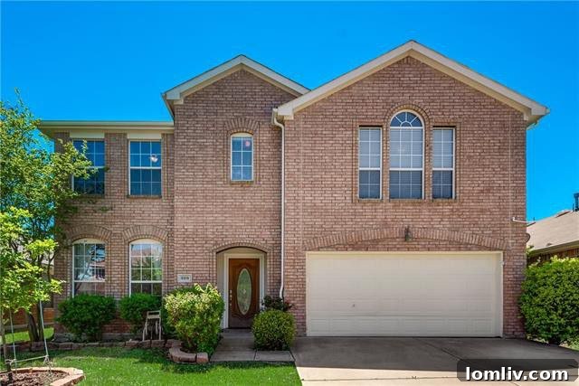 Inviting exterior of an affordable family home in Fate, Texas