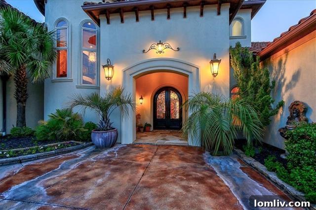 Grand Entrance of the Mediterranean Villa