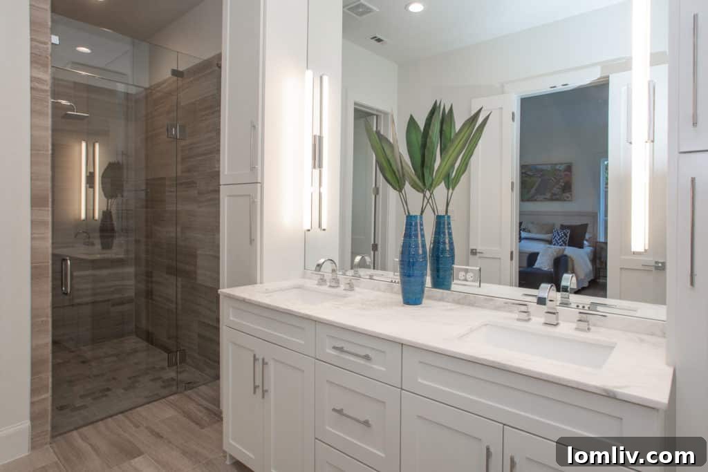 Exterior and interior showcasing the crisp, sleek, and contemporary design of 700 N. Bailey, setting a new standard for luxury homes in Fort Worth's Crestwood.
