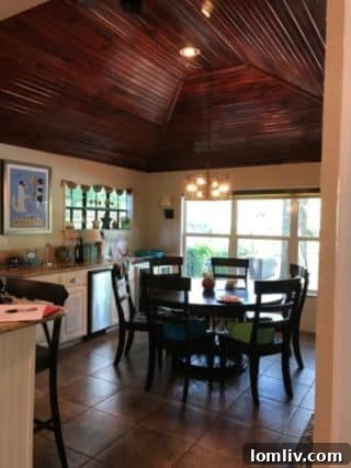 Before image of a kitchen, showing its original state before Kim Armstrong's design intervention.
