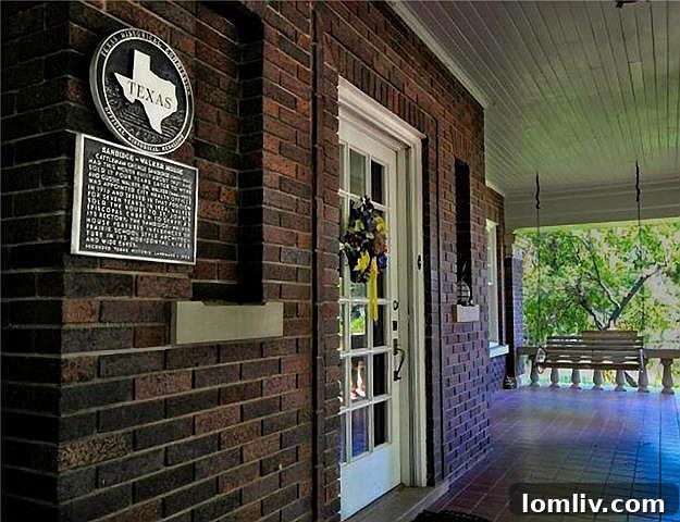 The Sandidge-Walker House stands proudly as a Texas Historic Landmark in Ryan Place.