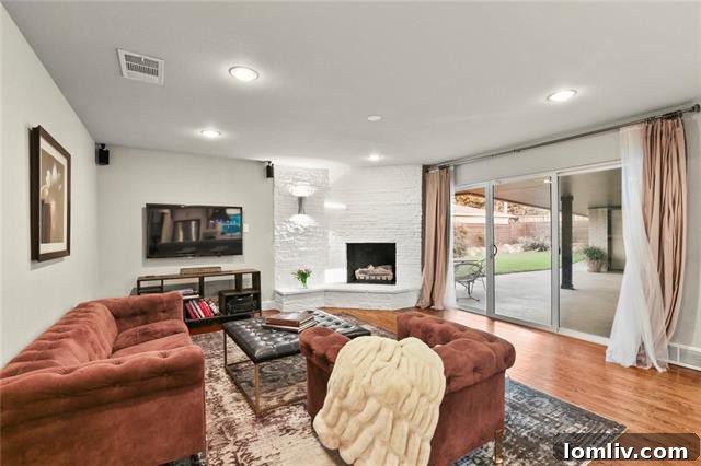 Modern Caruth Terrace Ranch Home Welcomes a Party of Four 3 Modern Caruth Terrace Home Living Area