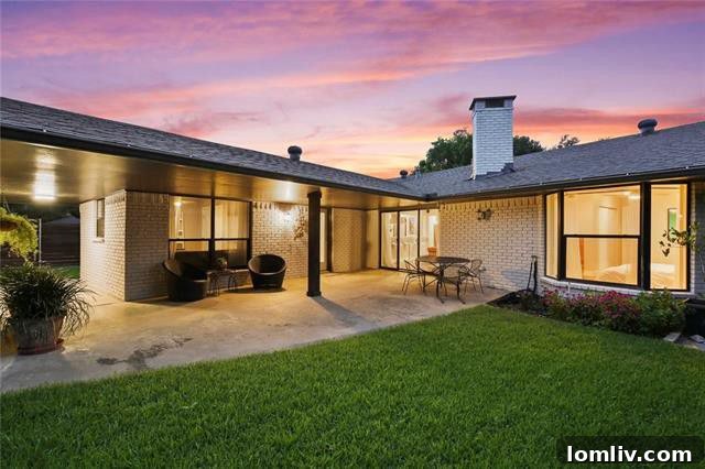 Modern Caruth Terrace Ranch Home Welcomes a Party of Four 6 Large Fenced Backyard and Green Space