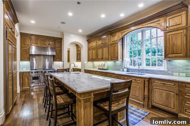Gourmet Kitchen with Large Island and Modern Appliances