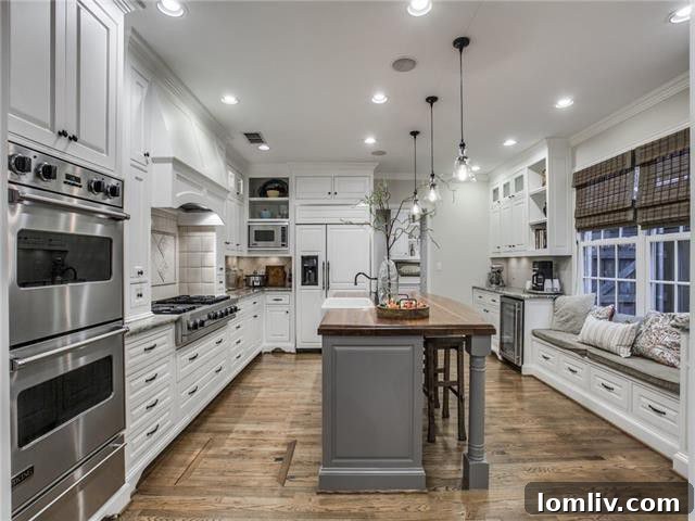 Modern Kitchen with Custom Cabinetry and Stainless Steel Appliances