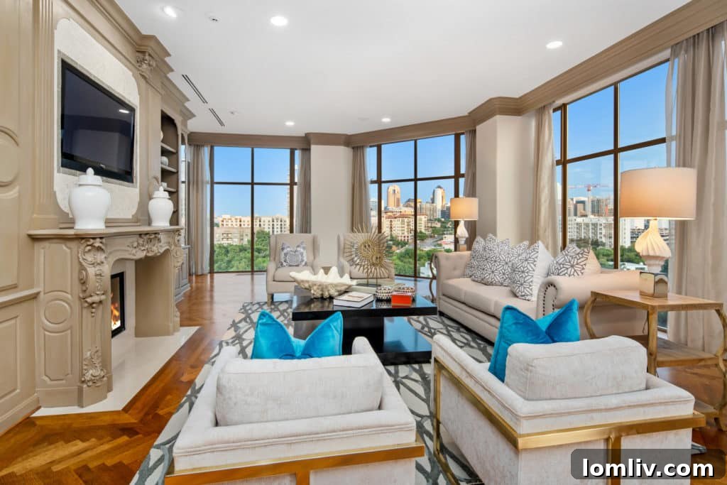 Elegant Entrance Foyer of a Luxury Dallas Residence