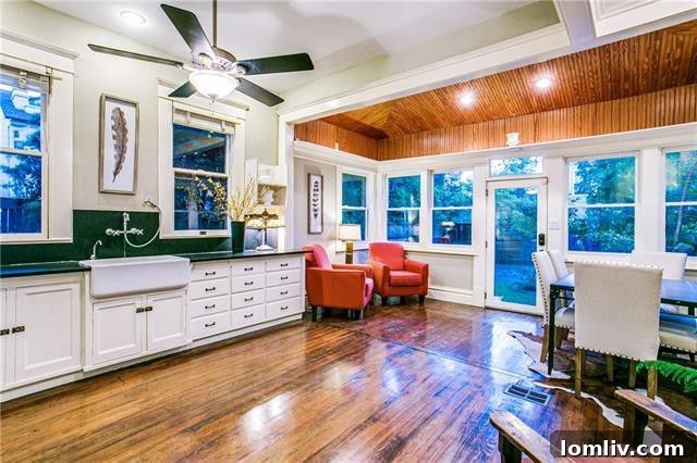 Cozy bedroom with ample natural light in the craftsman home at 3403 Knight Street
