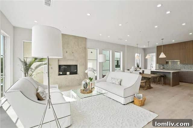 Living area of 4201 Abbott Avenue, showcasing modern design and spacious layout