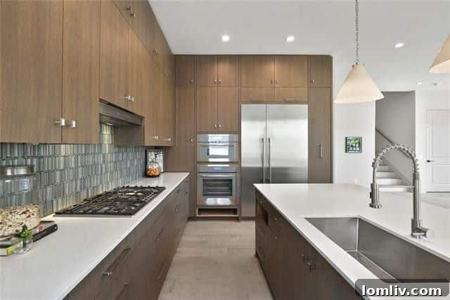 Bedroom view with large windows in 4201 Abbott Avenue, offering city views