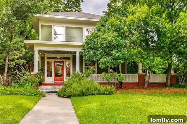 Charming exterior of 3403 Knight Street, a craftsman home in Oak Lawn