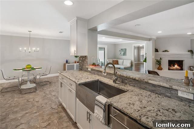 Lake Highlands Open Concept Living Room