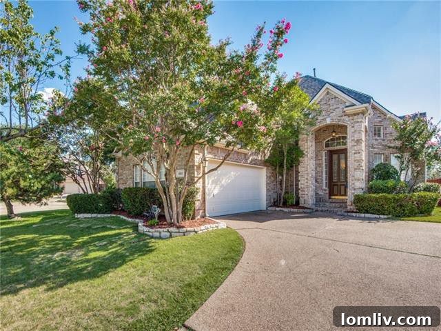Elegant two-story home with canal views in Valley Ranch, Irving