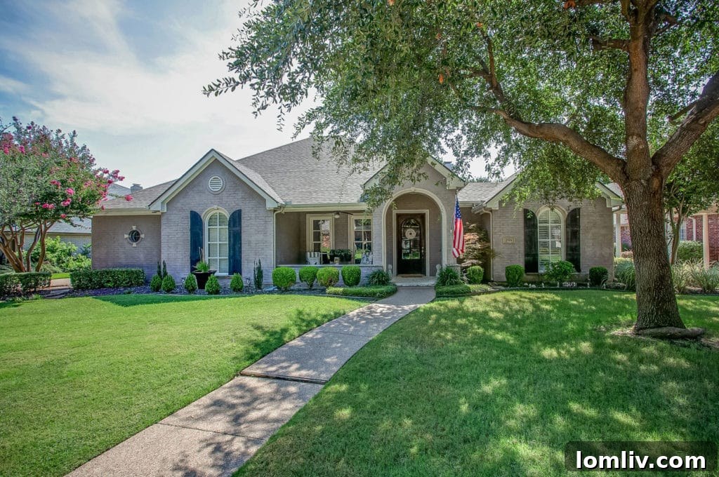 2709 Riverwood Trail, a charming single-story home in The Villages of Stonegate, Fort Worth, offers elegant living with low-maintenance appeal.