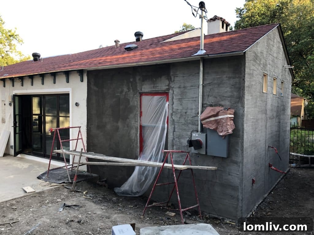 Construction Progress: The New Sitting Area Addition Takes Shape
